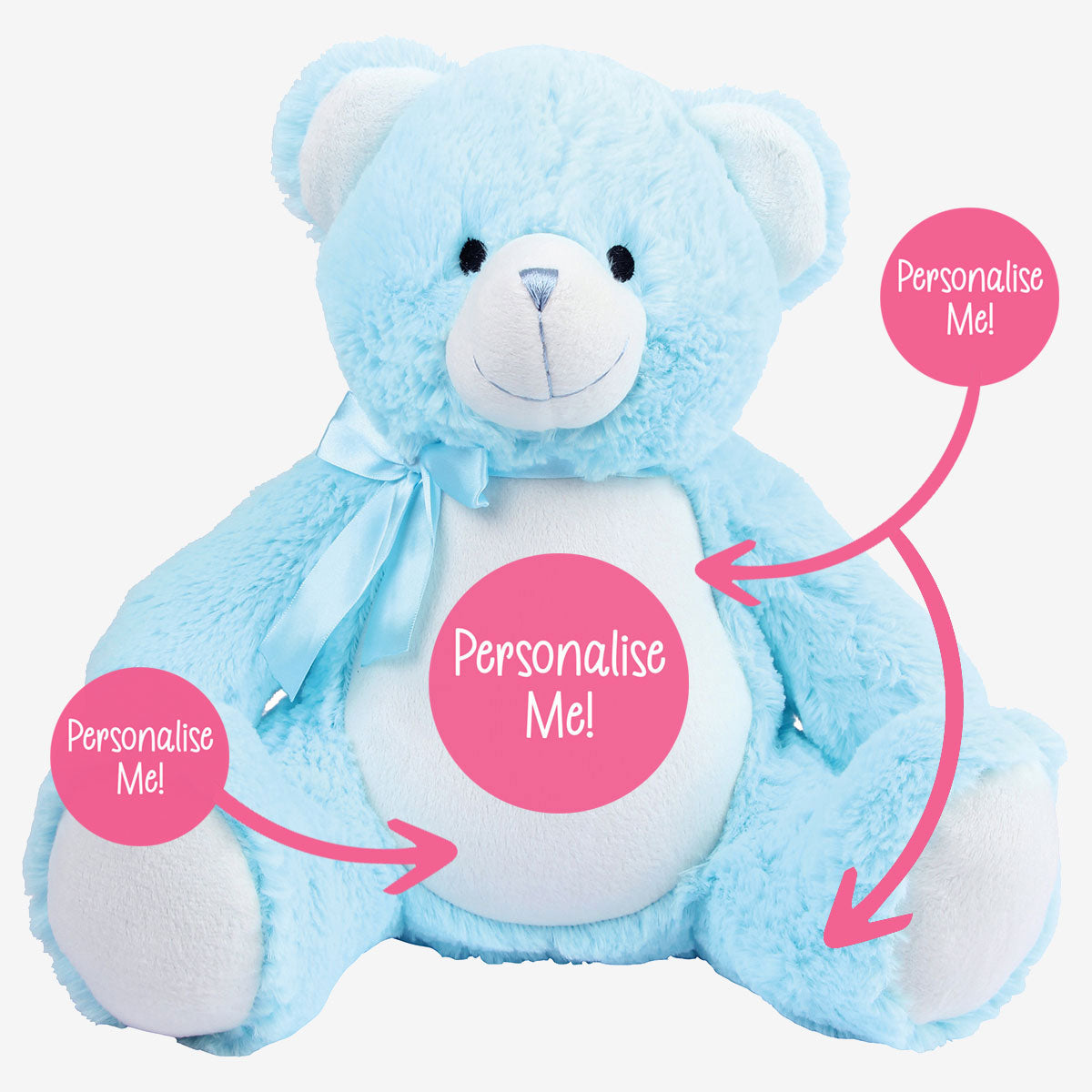 Personalised Teddy Bear with Photo & Message