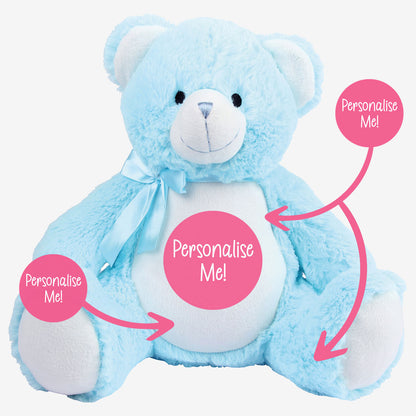 Personalised Teddy Bear with Photo & Message