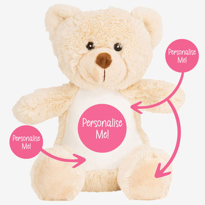 Personalised Teddy Bear with Photo & Message
